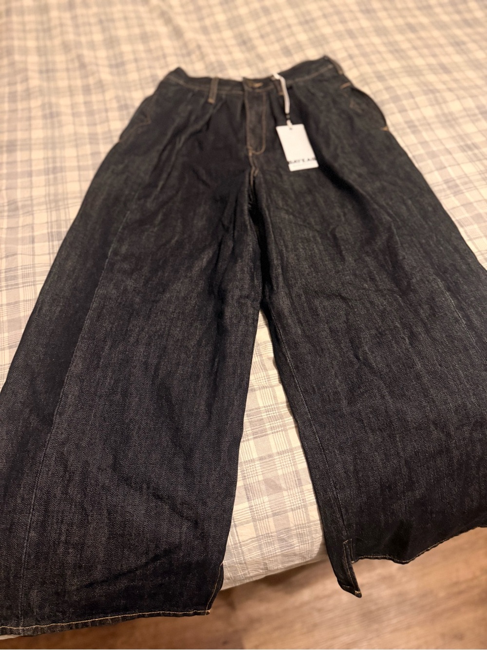 Bayeas Wide-Leg Dark Blue/Wash Women’s Jeans